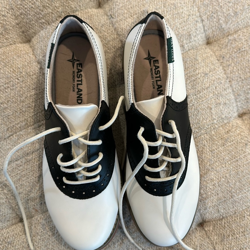 Eastland Women’s Saddle Shoes with memory foam.